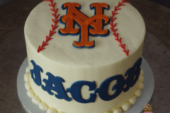 (735) Simple Baseball Groom's Cake