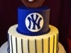 (719) NY Yankees Tiered Groom's Cake