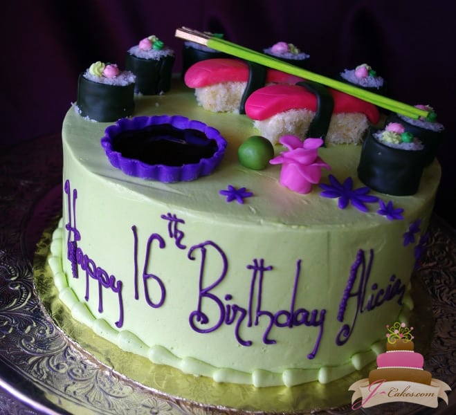 (903) Sushi Sweet 16 Cake