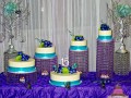 (927) Floating Tier Quinceañera Cake