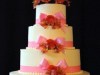 (905) Quinceañera Cake with Pink Bows