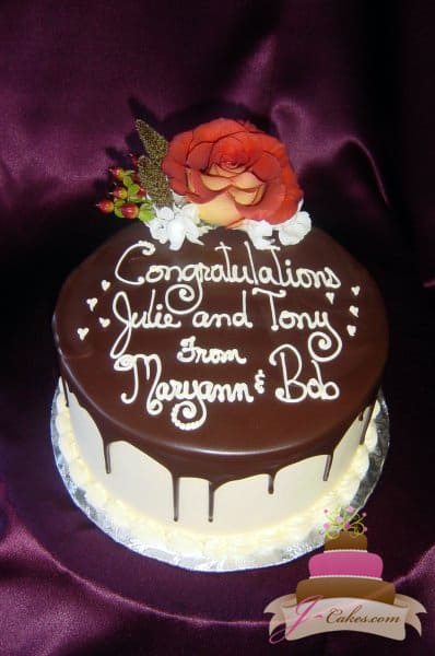 (805) Engagement Cake