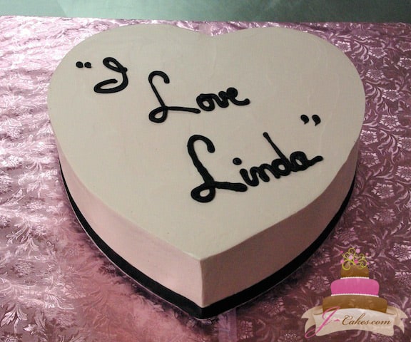 (812) Heart-Shaped Anniversary Cake