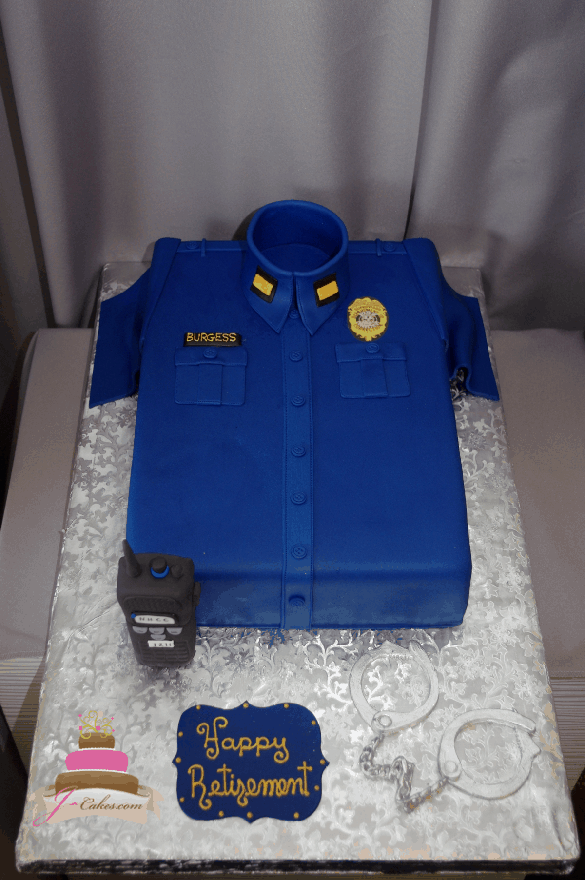 (849) Police Theme Cake