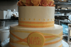 (834) Criss Cross Ribbon Anniversary Cake