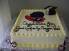 (816) Graduation Cake with School Logo