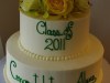 (817) Tiered Graduation Cake