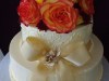 (819) Anniversary Cake with Bow and Brooch