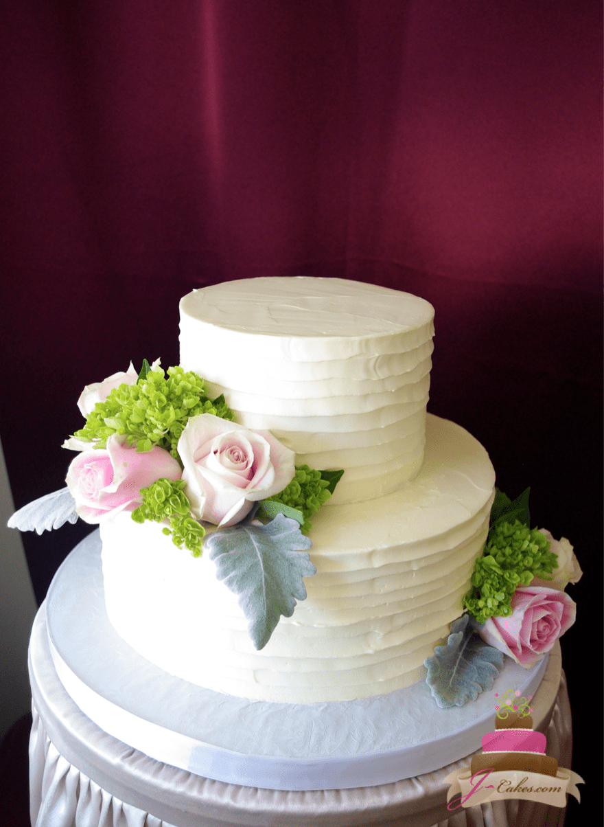 (1158) Horizontal Texture Wedding Cake
