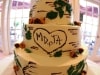 (1132) Birch Bark Wedding Cake