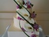 (1089) Calla Lily Cascade Wedding Cake