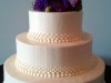 (1123) Graduated Dot Wedding Cake