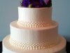 (1123) Graduated Dot Wedding Cake
