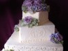 (1133) Variety of Scrolls, Cornelli Lace, and Dot Wedding Cake