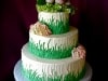(1134) Springtime Theme Wedding Cake