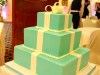 (1124) Tiffany Gift Box Wedding Cake