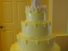 (1098) Piped Swag Wedding Cake