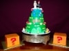 (1107) Mario Theme Wedding Cake