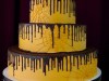 (1110) Spooky Spider Web Wedding Cake