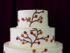 (1111) Sugar Autumn Leaves Wedding Cake