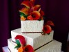 (1113) Square Variety of Scrolls Wedding Cake