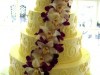 (1039) Orchid Cascade Wedding Cake