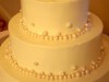 (1051) Pearl Border Wedding Cake