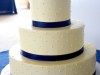 (1056) Swiss Dot Wedding Cake