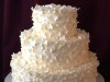 (1084) Scattered Flower Petal Wedding Cake